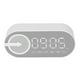 thumbnail image 4 of Altavoz Bluetooth 5.0 Reloj Espejo Graves Pesados Radio FM Reloj Despertador Digital Recargable con Luces Coloridas Blanco, 4 of 5