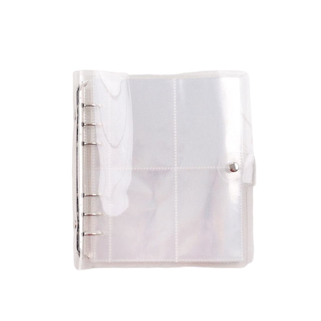 Álbum de fotos DIY para el crecimiento del bebé, organizador de recuerdos de boda, cubierta transparente de hojas sueltas, fotos, decoración Almacenamiento y organización del hogar Blanco 5 pulgadas Injueey HA073993-05