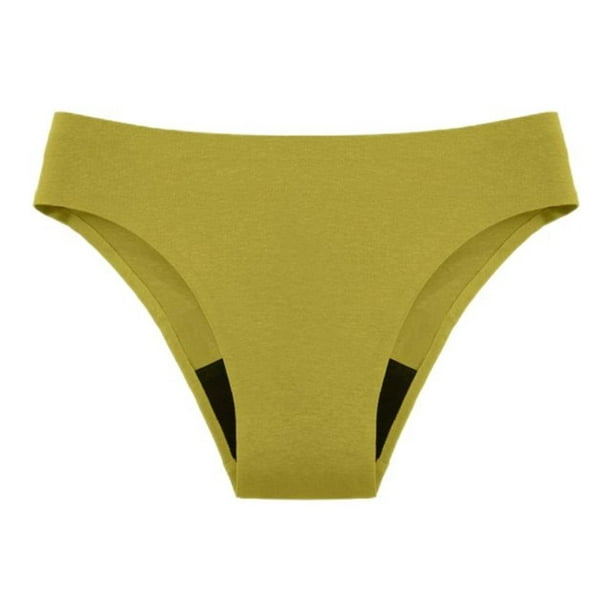 nsendm Female Underpants Adult 100 Percent Cotton Underwear Women Women's  Menstrual Physiological Swimming Trunks Leak Proof 4 Butt Panties  plus(Green, L) 