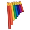 thumbnail image 4 of Tubos de percusión afinados, 8 notas C, tubos musicales mayores, juguete auditivo sensorial, juego de escala pentatónica mayor para niños 3 4 5 6, 4 of 7