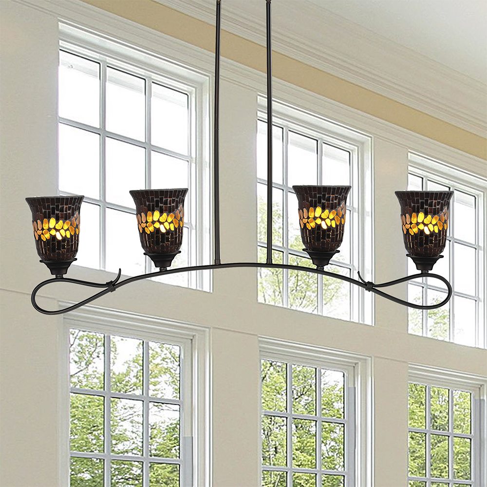 Dale Tiffany Shell Hanging Fixture Dark Bronze in finish