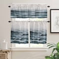 thumbnail image 2 of Kitchen Curtains and Valances Set, Rod Pocket Window Valance 18 Inch Window Curtain Panels for Living Room Bedroom Laundry, 27.5x36in, 3 Pieces, 2 of 7