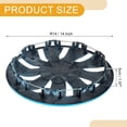 thumbnail image 4 of Unique Bargains 4Pcs R14 / 14 Inch Universal Car Wheel Rim Hub Cover Wheel Hub Caps Black Blue, 4 of 8