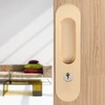 thumbnail image 4 of Cerradura de Puerta Corredera de aleación de Zinc Manija Antirrobo con Llaves para Cerrojos Herrajes para Muebles de Madera de Granero Oro 3 Baño Cocina Balcón Oro ANGGREK Otros, 4 of 8
