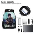 thumbnail image 5 of Unisex Wednesday Backpacks School Bag Bookbag Casual Daypack Backpack, 5 of 5