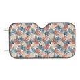 thumbnail image 7 of Fotbe Tropical Leaves Car Windshield Sunshade | Sun Visor Protector Front Window Shade, Keeps Out UV Rays, Keeps Your Vehicle Cool-Medium, 7 of 7