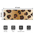 thumbnail image 5 of Gold and Brown Of Leopard Print Door Rugs,Washable Non Slip Door Mats Indoor,Decorative Door Mats,Entry Mat Indoor for Entrance,Bedroom,Kitchen,Bathroom,16"x47", 5 of 6