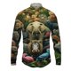 thumbnail image 2 of Nueva camisa con estampado de elefante, moda de primavera y otoño, camisa hawaiana de manga larga para hombre, ropa de calle para hombre, 2 of 4