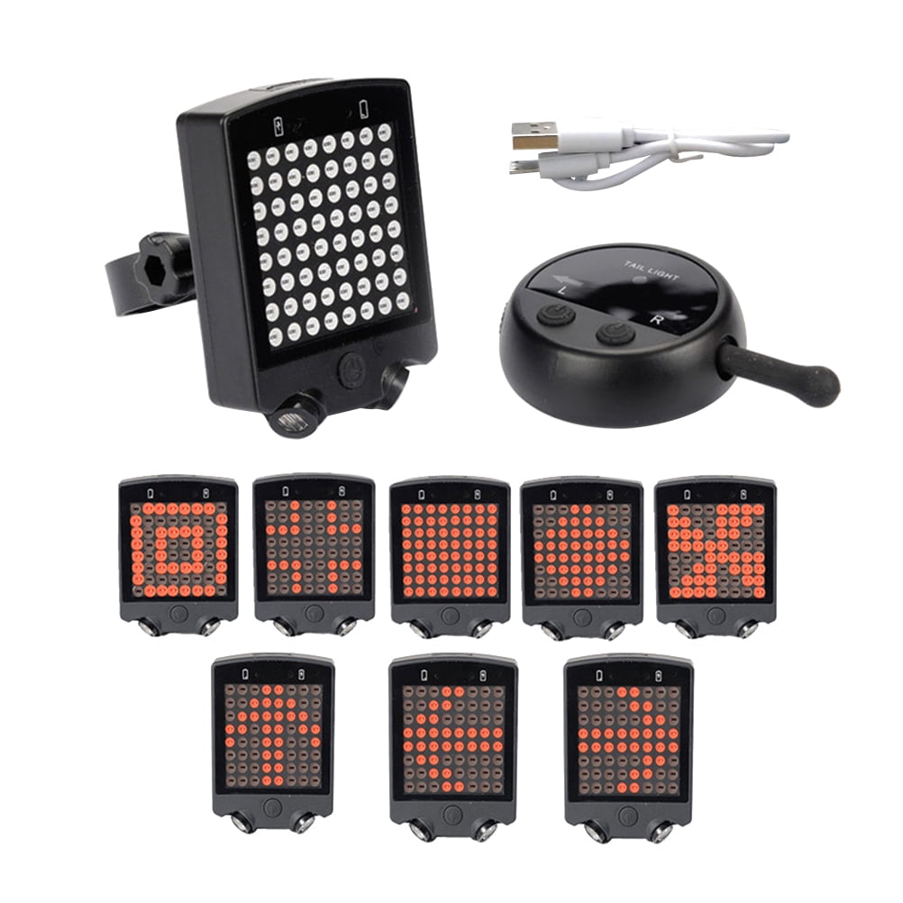 Bright 64 LED Wireless Turn Signals Bike Light
