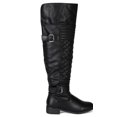 thumbnail image 2 of Women Leatherette Quilted Knee High Riding Boot BF20, 2 of 5