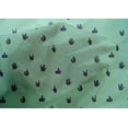 thumbnail image 4 of oneOone Cotton Silk Fabric Finger Sign Symbol Print Sewing Fabric BTY 42 Inch Wide, 4 of 4