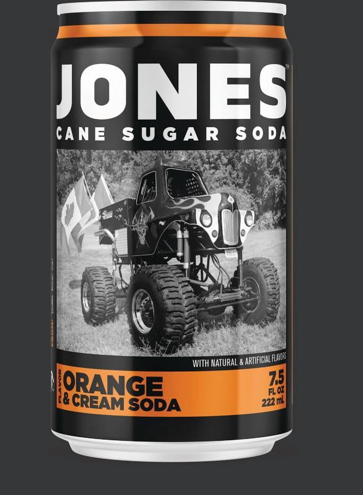 (3 pack) Jones Soda Orange & Cream Mini Cans, 7.5 Ounces, 4 Pack