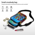 thumbnail image 7 of HELLHERO Colorful Geometric Puppy Design with Shoulder Strap Crossbody Sling Bag Vintage for Travel Daily Use, 7 of 7