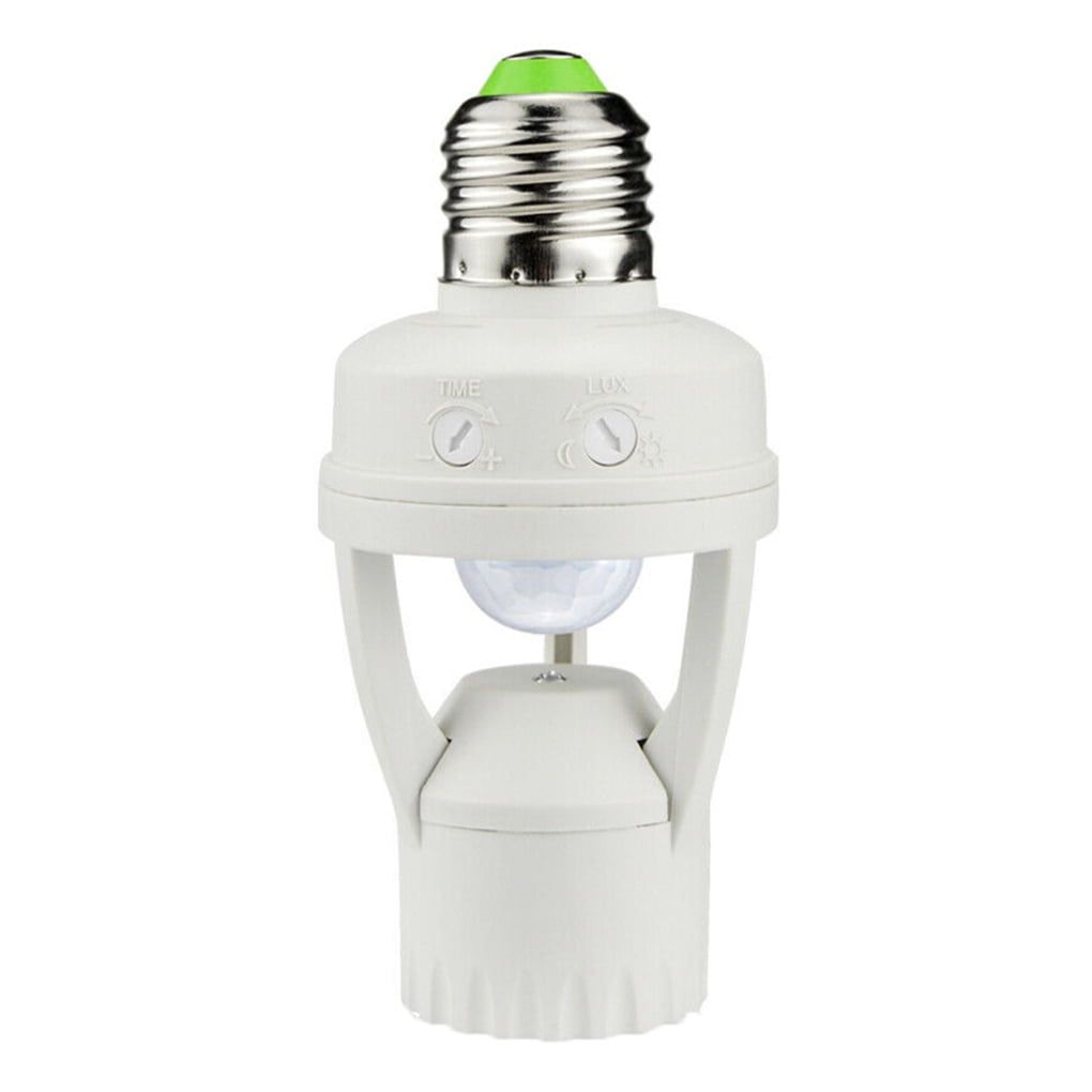 Infrared Motion Sensor LED Light Lamp Bulb Holder Socket Adapter NEW W0C0 