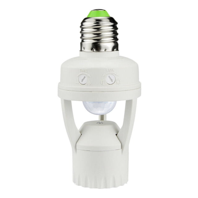 Bewildely Sensor de movimiento del cuerpo E27, enchufe de interruptor de luz, Sensor infrarrojo, soporte adaptador de bombilla regulable para Accesorios para electrodomésticos Bewildely HA3448-00B