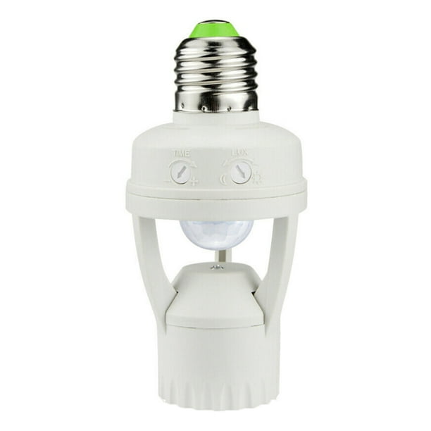 Moyic Sensor de movimiento del cuerpo E27, enchufe de interruptor de luz, Sensor infrarrojo, soporte adaptador de bombilla regulable para Accesorios para electrodomésticos Moyic HA3448-00B