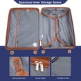thumbnail image 6 of 5-Piece Luggage Set, 20/24/28 inch hardshell suitcases expandable duffel bag toiletry bag, Blue, 6 of 7