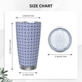 thumbnail image 4 of Rocae Blue And White Porcelain Chinaware for 20 Ounces Stainless Steel Insulted Tumbler Car Cup Drink Mug Inspirational Graduate Present-Straw Two-piece Set, 4 of 8