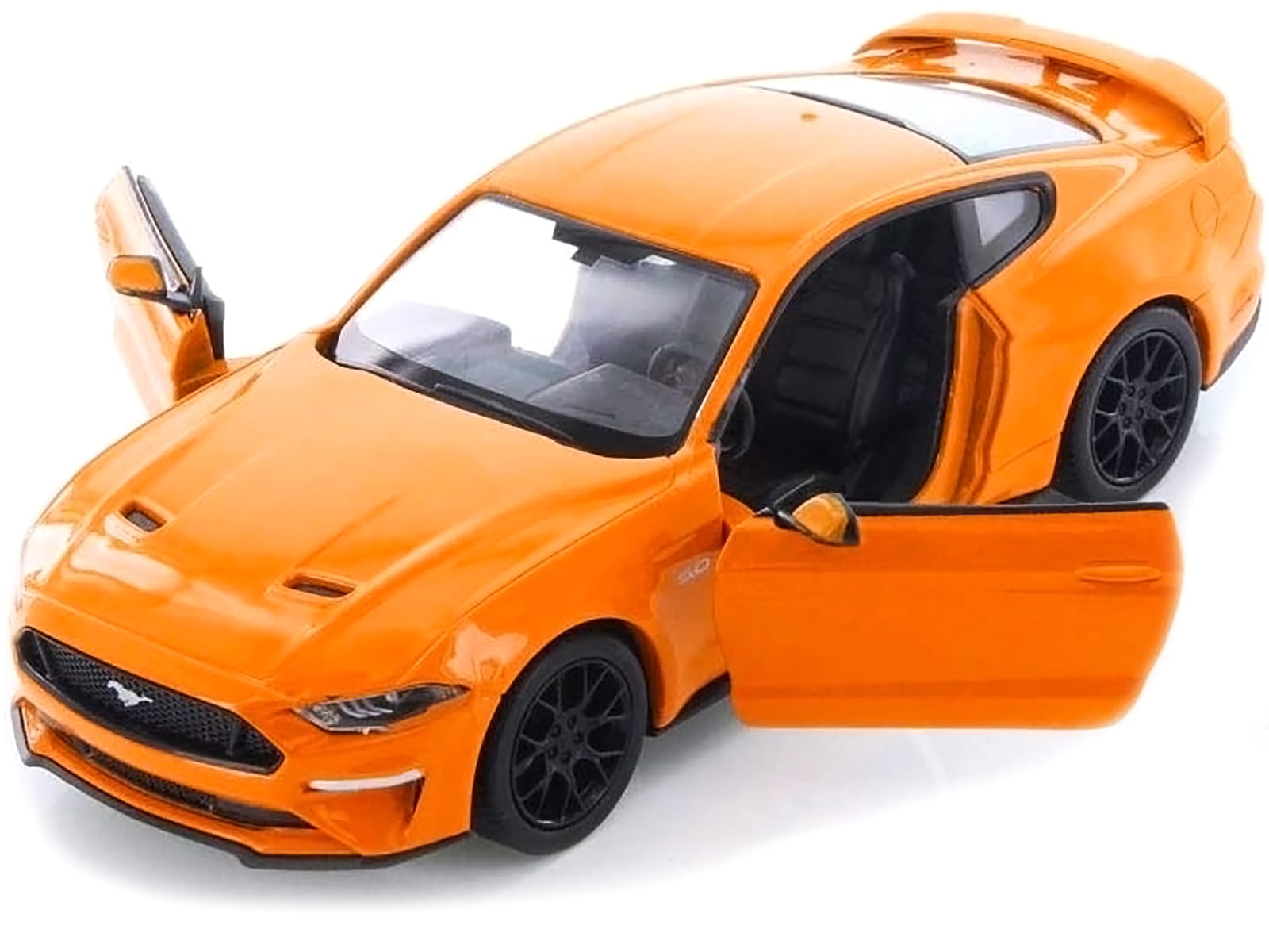2018 Ford Mustang GT 5.0 Orange with Black Wheels 1/24 Diecast Model Car by  Motormax