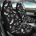 thumbnail image 3 of Renewold Bat Spider Web Black Car Seat Cover for Women Men, Non-Slip Front Bench Protection Breathable Halloween Auto Accessories Universal Fit Most Vehicles, 3 of 7