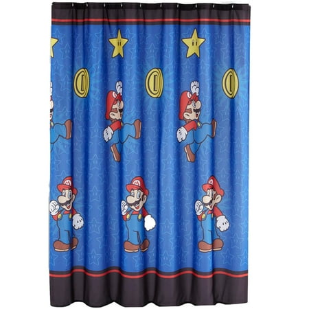 Franco Manufacturing Company Inc 16429819 Super Mario Shower Curtain Simply Best Bathroom (Best Selling Shower Curtains)