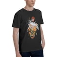 thumbnail image 2 of Jean Michel Basquiat Men's Cotton Short Sleeve Crewneck T-Shirt Casual Graphic Tee Shirts Tops, 2 of 5