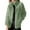 Green, variant on Lixiuxyad Fuzzy Jackets Women's Jacket Winter Warm Coral Zip Up Hoodie Stand Collar Casual Pullover Cozy Outerwear For Fall And Daily Wear Brown