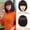Dark Brown, variant on Orange Bob Wig For Women Short Ginger Bob Wig With Bangs Straight Bob Bangs Wig 10 Inch Heat Resistant Synthetic Hair Looking For Daily Party Use