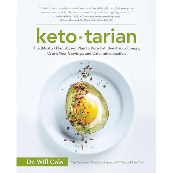 Pre-Owned Ketotarian: The (Mostly) Plant-Based Plan to Burn Fat, Boost Your Energy, Crush Your Cravings, and Calm Inflammation: A Cookbook Paperback