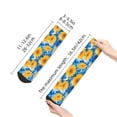 thumbnail image 4 of Rocae Blue Ocean Wave Sunflower for Premium Adult Socks,Comfortable, Breathable, and Durable Socks, Perfect for Everyday Wear, 4 of 7