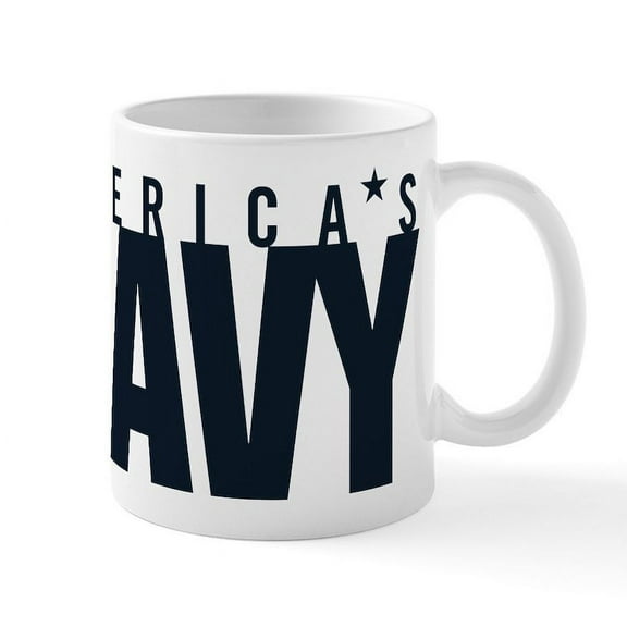 CafePress - America's Navy Mug - 11 oz Ceramic Mug - Novelty Coffee Tea Cup