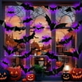 thumbnail image 2 of Stijggn LED Halloween Decorations Halloween Bats Lighted 3D Bat Stickers for Halloween Party, Bedroom Window Decorations, Indoor and Outdoor Home Decals, 2 of 8