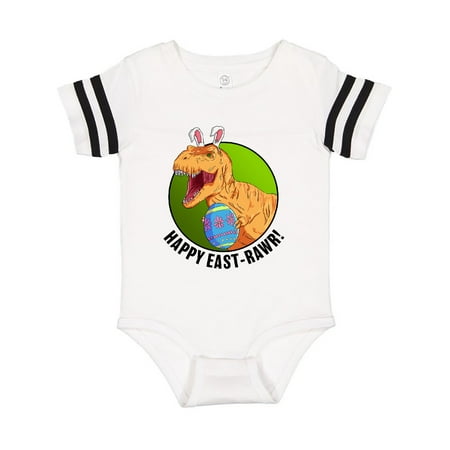 

Inktastic Happy East Rawr with Tyrannosaurus in Bunny Ears Gift Baby Boy or Baby Girl Bodysuit