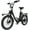 Black, variant on 500W Electric Bike for Adults with Dual Cargo Rack,48V Removable Battery,20MPH Step-Thru Frame,7-Speed Gears,20"x3" Fat Tire E-Bike,60+ Miles Range,White