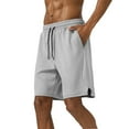thumbnail image 2 of Xugsiok Running Shorts for Men Summer Fashion Casual Loose Drawstring Workout Shorts With Pockets Solid Tennis Elastic Waist Athletic Shorts for Activewear Gym Hiking Shorts, 2 of 6