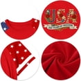 thumbnail image 4 of CCRFTGI American Flag Shirts for Kids Girls Boys Size 7 Independence Day Cute Tops 4th Of July 250 Anniversary USA Flag Outfits Red White and Blue Summer Tops Festival Tee Tops Wine 5-6 Years, 4 of 5