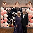 thumbnail image 6 of Pink Theme Happy Retirement Banner Gold Decor Retirement Party Display Balloon Arrangement Gift Box Design Festive Backdrop for Retirement Party Indoor Decoration Photo Backdrop, 6 of 8