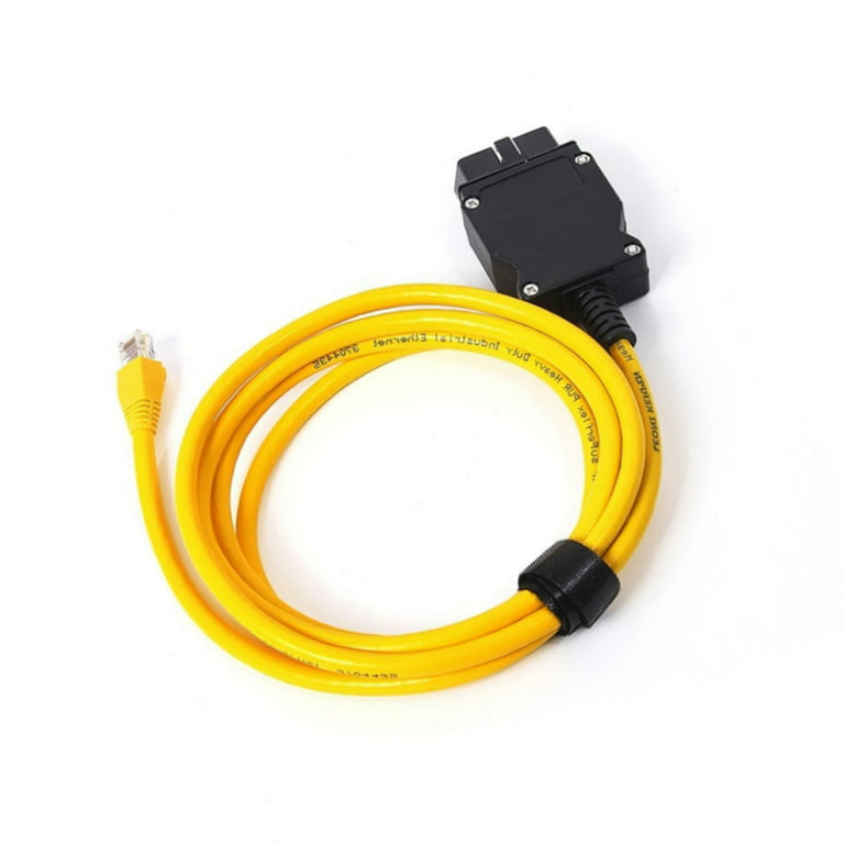 Alchiauto Ethernet Enet OBD OBDii Rj45 ENET obd2 Cable for Interface 2M  Compatible F-Series for BMW i-sta