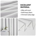 thumbnail image 5 of Deconovo Room Darkening Curtains Pack of 2 Panels, Thermal Insulated Curtains and Drapes for Bedroom 42W x 63L inch Grayish White, 5 of 9
