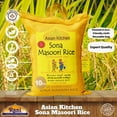 thumbnail image 4 of Asian Kitchen White Sona Masoori Aged Rice 10-Pound Bag, 10lbs (4.54kg) Short Grain Rice ~ All Natural | Gluten Friendly | Vegan | Indian Origin | Export Quality, 4 of 10
