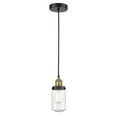 thumbnail image 4 of Innovations Lighting  Dover - 1 Light 5" Cord Hung Mini Pendant Clear/Black Antique Brass, 4 of 5