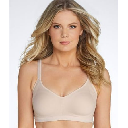 warner's women's easy does it no bulge wire-free bra, butterscotch, 2xl