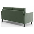 thumbnail image 3 of Woven Paths Jackie Fabric Sofa Couch, Green Stone, 3 of 7