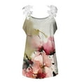 thumbnail image 6 of Spring Tops for Women 2025 Viikei Womens Tank Tops Plus Size Tank Tops for Women Fashion Women's Casual Printed V-Neck Sleeveless Pullover Off Shoulder Lace Tops Blouse T-Shirt, 6 of 6