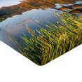 thumbnail image 2 of Ambesonne Scenery Fitted Sheet, Fishing on a Lake View, Twin XL Size, Multicolor, 2 of 3