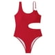 thumbnail image 4 of Traje de baño de una pieza para mujer Traje de baño de cintura lateral abierta Traje de baño de una pieza sólido Bikini OAVQHLG3B Store lin121212, 4 of 4