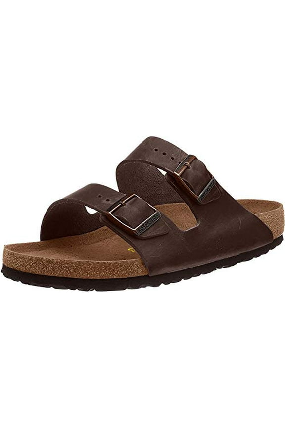 Birkenstock Arizona, Dark Brown Birko-Flor, Women's 6-6.5 Regular