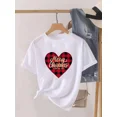 thumbnail image 1 of Camiseta estampada de manga corta para mujer, ropa de Navidad, moda de Año Nuevo, camiseta estampada, 1 of 5