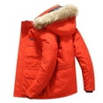thumbnail image 1 of Male Winter Warm Casual Padded Jacket Thickened Mid Length Pocket Design Hooded Collar Padded Jacket, 1 of 5