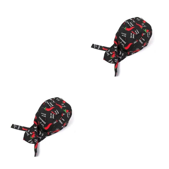 QualitChoice Woman Man Chefs Hats Fashion Breathable Cooking Working Catering Caps Accessory Household Kitchen Restaurant Bakery Pepper 2Set